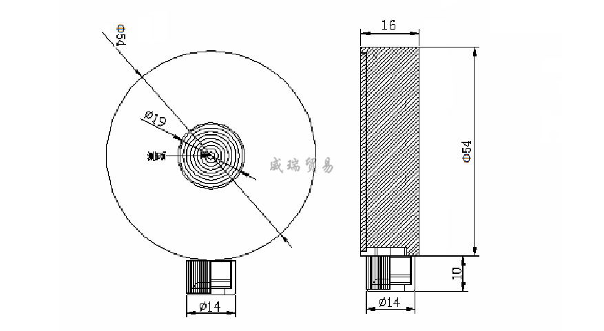 表面風(fēng)壓傳感器/風(fēng)荷載傳感器(圖1)