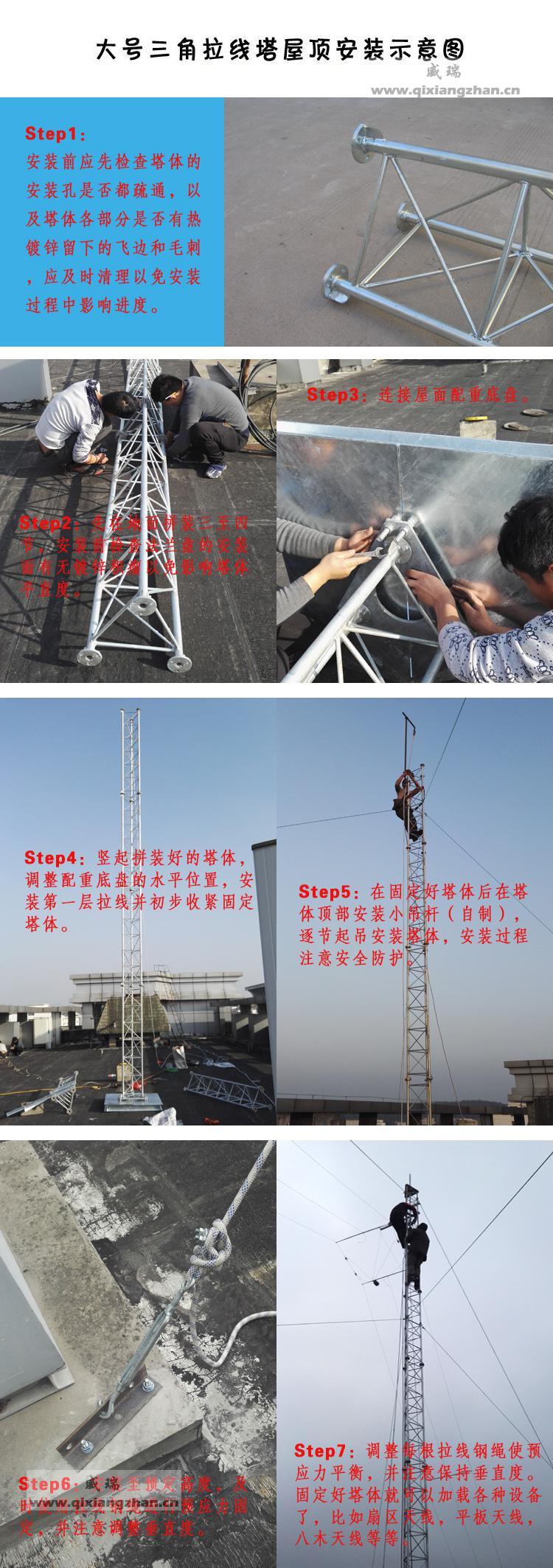 氣象塔三角拉線塔氣象桿風(fēng)桿(圖4)