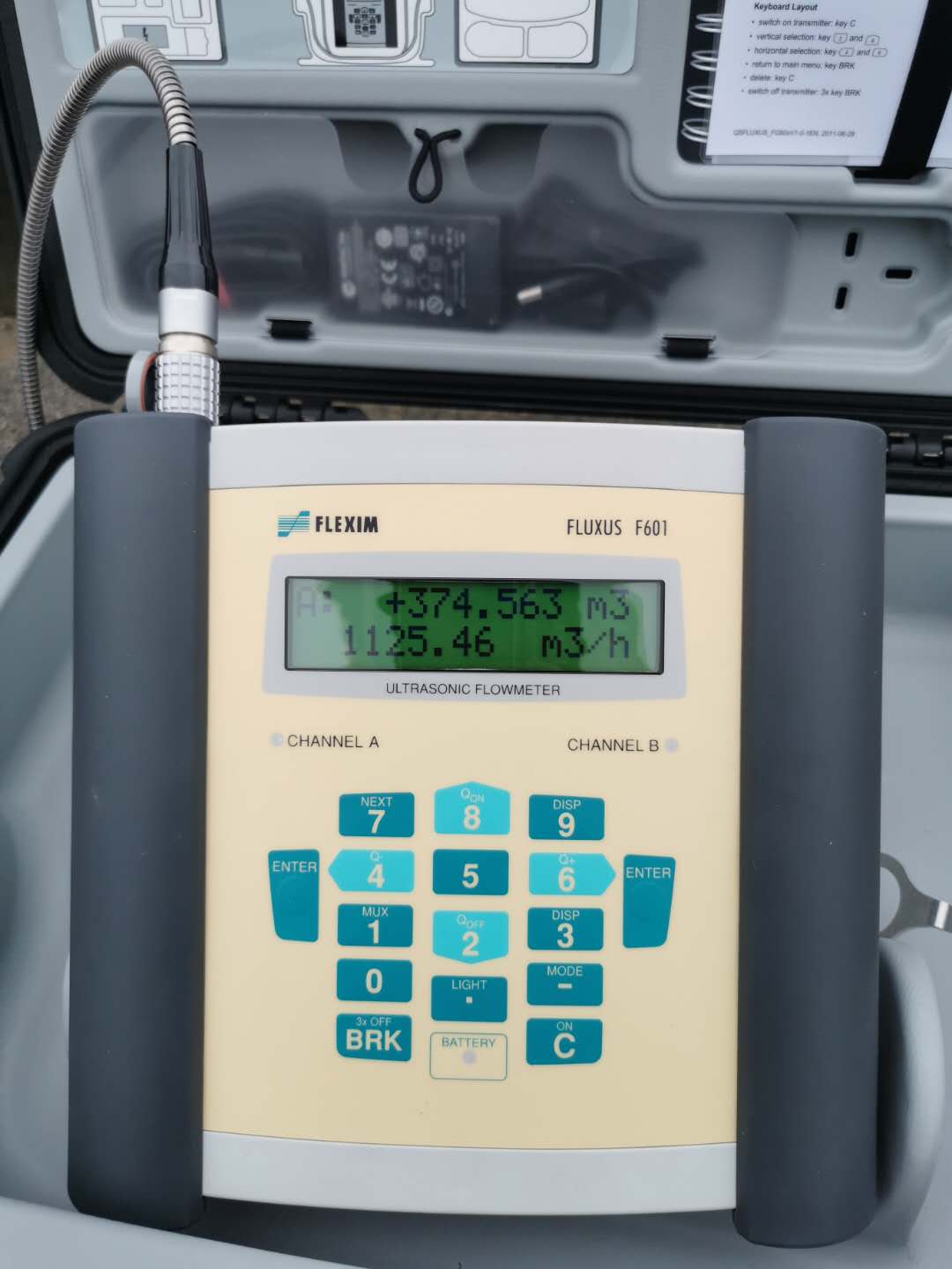 FLEXIM德國(guó)弗萊克森手持式超聲波液體流量計(jì) FLUXUS F601(圖1)