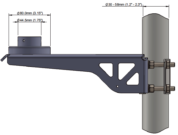 Gill MaxiMet橫臂安裝支架(圖2)
